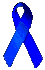 The symbol against terrorism, the blue ribbon